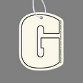 Letter "G" Air Freshener Tag